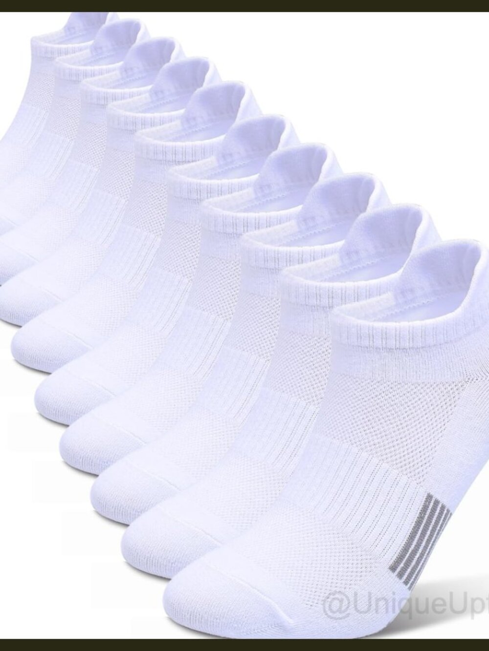 10 Pairs Women's Low Cut Athletic Ankle Socks Thin Cotton Tab Running